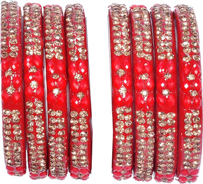 OJHA Glass Bangle Set(Pack of 8)