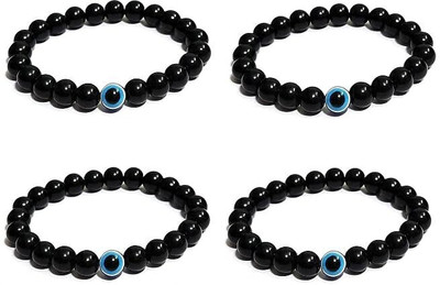 Ligament Fabric Pearl Bracelet(Pack of 4)