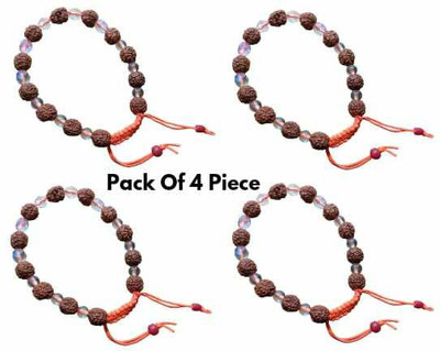 Vanishree World Rudraksha Charm Bracelet(Pack of 4)