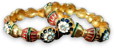 ACCESSHER Brass Kada(Pack of 2)