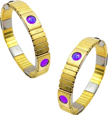 Bracotive Brass Gold-plated Bracelet(Pack of 2)