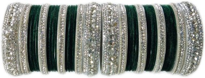 Ammoli Shell Cubic Zirconia Bangle Set(Pack of 10)