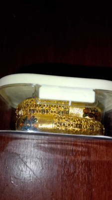 JARIAGOLD Brass, Copper Gold-plated Bangle Set