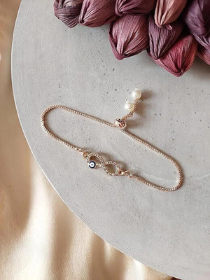 SUKHAD Brass Diamond Gold-plated Bracelet