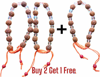 Vanishree World Rudraksha Bracelet Set(Pack of 3)