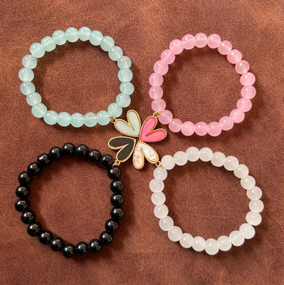 MAYA IMPEX Crystal Crystal Bracelet Set(Pack of 4)