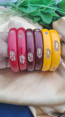 rcl Lac Diamond Gold-plated Bangle(Pack of 6)