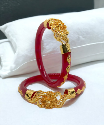 SUNISKA Plastic Gold-plated Shakha Pola(Pack of 2)