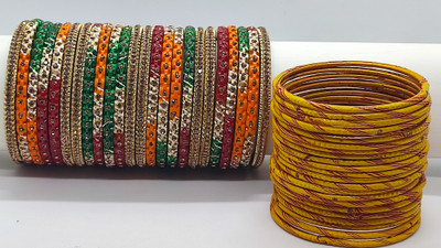 LUCKY SUHAG CHURA Lac Bangle Set(Pack of 2)
