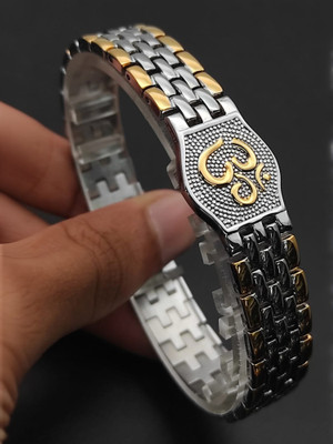 Laksh Alloy Crystal Gold-plated Bracelet