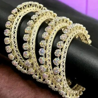 shivaay traders Plastic Cubic Zirconia Kada(Pack of 4)
