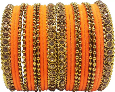 Terraband Alloy Crystal Bangle Set(Pack of 24)