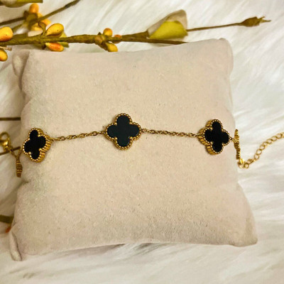 SHIMMERA Stainless Steel Gold-plated Charm Bracelet