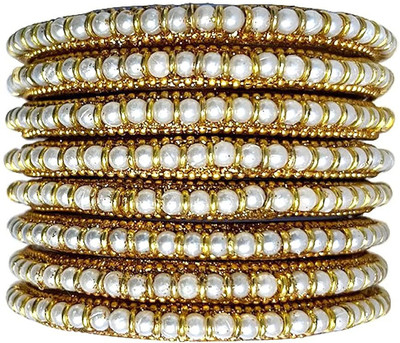 sp enterprise Glass Enamel Bangle Set(Pack of 8)