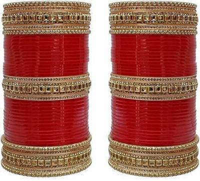 Varsha Plastic Cubic Zirconia Chudas(Pack of 10)