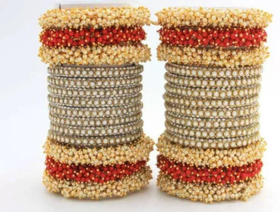 DONERIA Metal Beads Bangle Set(Pack of 28)