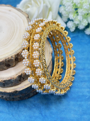 Kawai Alloy Beads Gold-plated Bangle Set(Pack of 2)