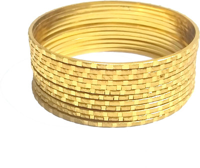 Eureka Alloy Gold-plated Bangle Set(Pack of 12)