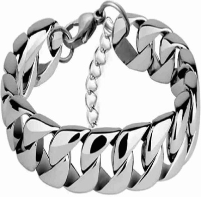 HouseOfCommon Sterling Silver, Stainless Steel Silver Bracelet
