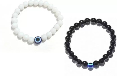 Malas Collection Stone Beads, Crystal Bracelet(Pack of 2)