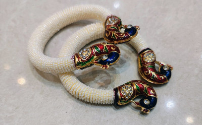 R SAURABH Metal Kada(Pack of 2)