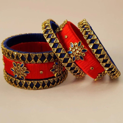 Bloom Plastic Bangle Set(Pack of 6)