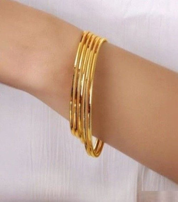 dharti enterprise Alloy Diamond Brass Bangle Set(Pack of 4)