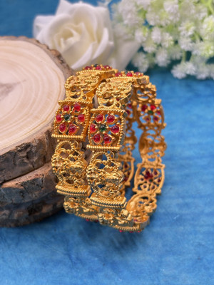 Kawai Alloy Beads Gold-plated Bangle Set(Pack of 2)