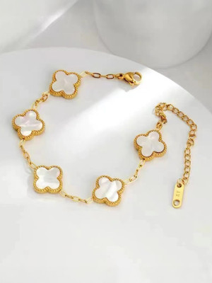 Winnifred Stainless Steel Crystal Gold-plated Bracelet