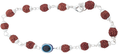 Astro Shop Imitation Rudraksha, Evil Eye Silver Armlet