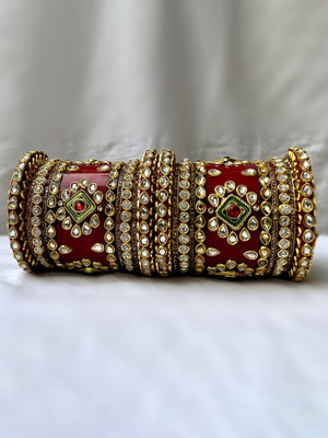 Gloriosfashion Plastic Bangle Set(Pack of 10)