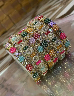 Parabi Brass Bangle Set(Pack of 12)