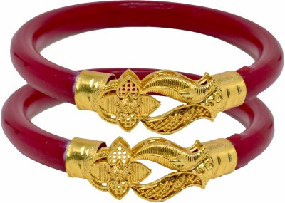 BOVZEN Plastic Gold-plated Shakha Pola(Pack of 2)