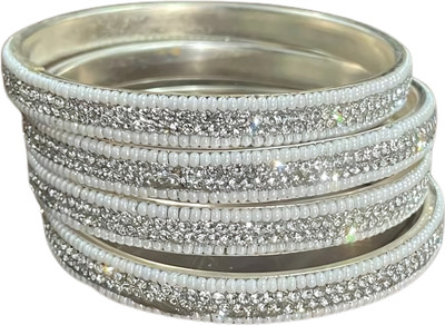 Diyantra Trading Metal Bangle Set(Pack of 4)