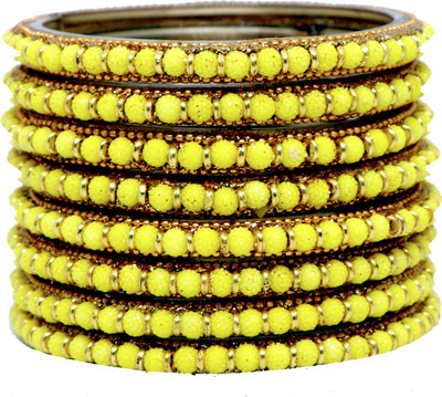 RADHA MOHAN EMPIRE Glass Bangle Set(Pack of 8)