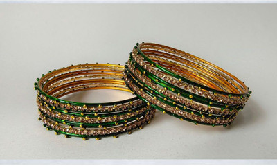 Ornafash Metal Bangle Set(Pack of 2)