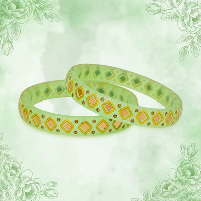 LUV FASHION Plastic Bangle(Pack of 2)