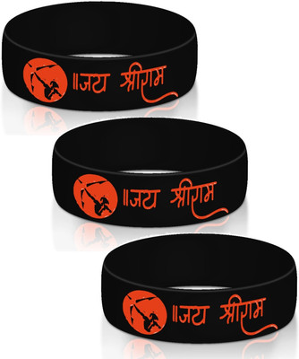 Utkarsh Rubber Bracelet Set(Pack of 3)