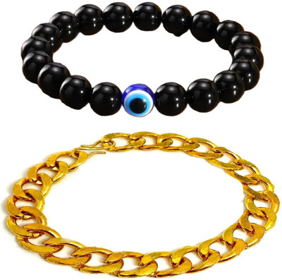 IKONKARR Metal, Stone, Evil Eye Bracelet(Pack of 2)