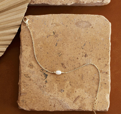 KIMIKO Sterling Silver Pearl Gold-plated Bracelet