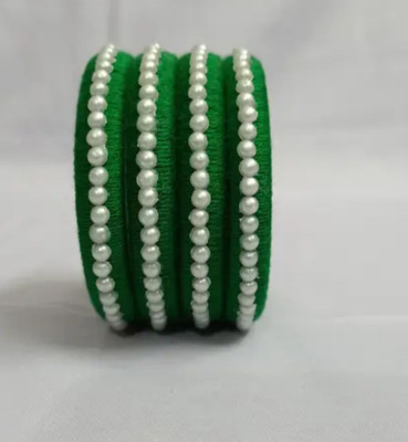 Rudra Enterprises Glass Beads Bangle Set(Pack of 4)