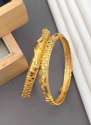 StepCraft Brass Bangle Set(Pack of 2)
