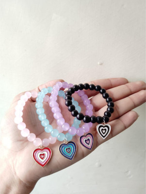 Amit Fashion Mother of Pearl Charm Bracelet(Pack of 4)