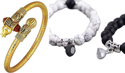 Teeragaj Brass, Alloy Gold-plated Bracelet(Pack of 4)