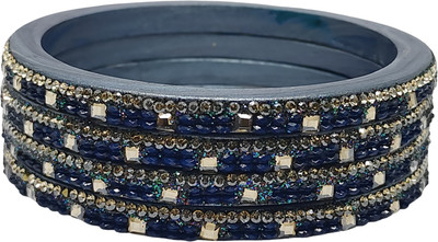 MIROW Lac Cubic Zirconia Bangle Set(Pack of 4)