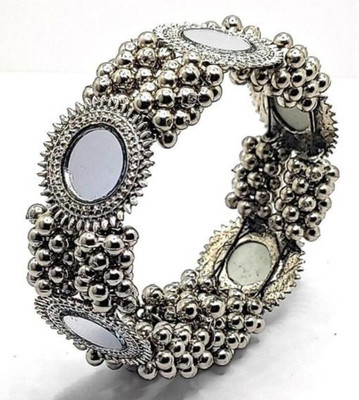 ISLANA Oxidised Silver Kada(Pack of 2)