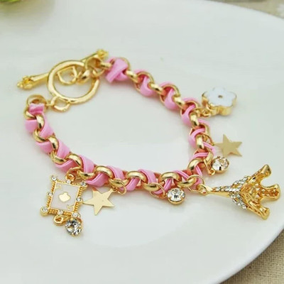 TVI Alloy Cubic Zirconia Gold-plated Bracelet