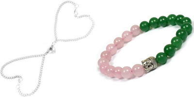 Malas Collection Glass, Stainless Steel Bracelet Set(Pack of 2)