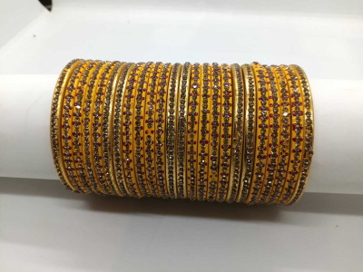 LUCKY SUHAG CHURA Lac Bangle Set(Pack of 24)