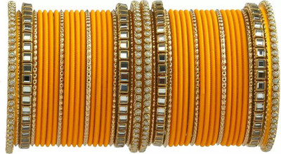 DONERIA Metal Beads Bangle Set(Pack of 44)